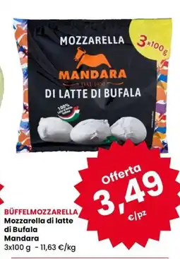 Eurospar Mozzarella di latte di Bufala Mandara offerta