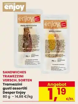 Eurospar Tramezzini gusti assortiti Despar Enjoy offerta