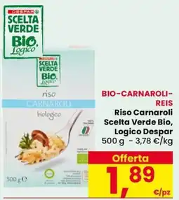 Eurospar Riso Carnaroli Scelta Verde Bio, Logico Despar offerta