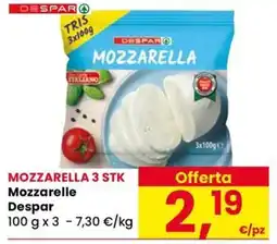 Eurospar Mozzarella Despar offerta