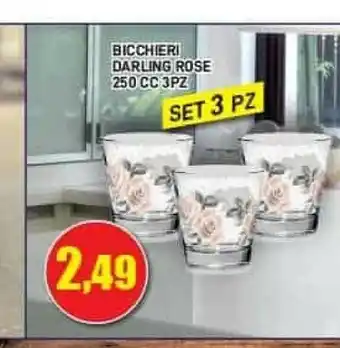 Maury's Bicchieri darling rose offerta