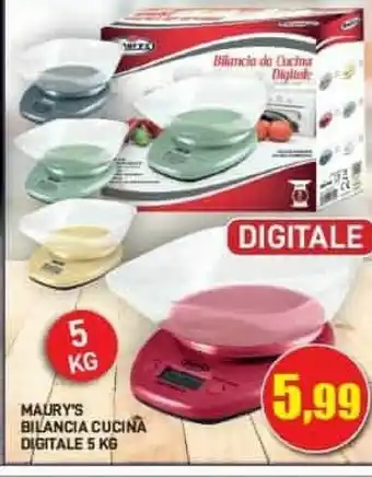 Maury's Maury's bilancia cucina digitale offerta