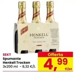 Eurospar Spumante Henkell Trocken offerta