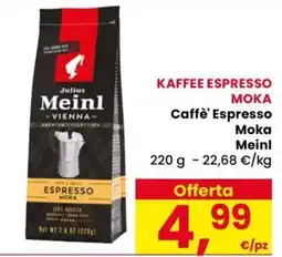 Eurospar Caffè Espresso Moka Meinl offerta