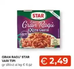 Mercatò Extra Gran Ragu' Star offerta