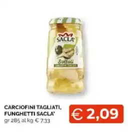 Mercatò Extra Carciofini tagliati, funghetti Sacla' offerta