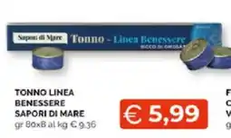 Mercatò Extra Tonno Linea Benessere Sapori di Mare offerta