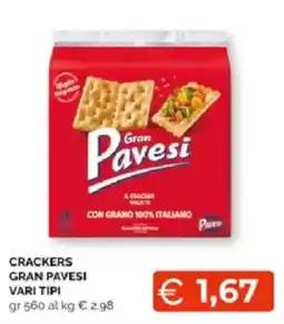 Mercatò Extra Crackers Gran Pavesi offerta