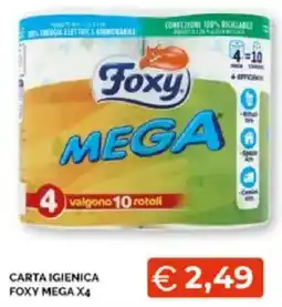 Mercatò Extra Carta igienica Foxy Mega offerta