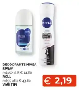Mercatò Extra DEODORANTE NIVEA SPRAY offerta