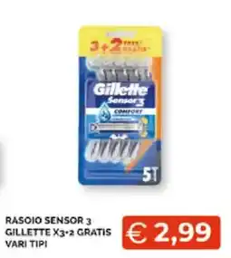 Mercatò Extra Rasoio Sensor 3 Gillette offerta