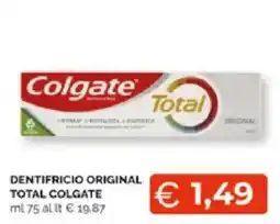 Mercatò Extra DENTIFRICIO ORIGINAL TOTAL COLGATE offerta