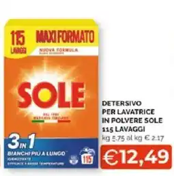 Mercatò Extra Detersivo per lavatrice in polvere Sole offerta