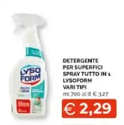 Mercatò Extra Detergente per superfici spray tutto in 1 Lysoform offerta