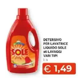 Mercatò Extra Detersivo per lavatrice liquido Sole offerta