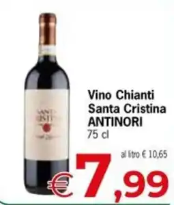 Despar Vino Chianti Santa Cristina ANTINORI offerta