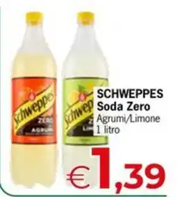 Despar Schweppes Soda Zero Agrumi/Limone offerta
