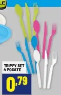Risparmio Casa TRIPPY SET 4 POSATE offerta