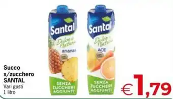 Despar Succo s/zucchero SANTAL offerta