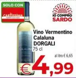 Despar Vino Vermentino Calaluna offerta