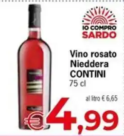 Despar Vino rosato Nieddera CONTINI offerta