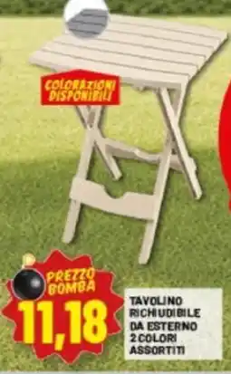 Risparmio Casa TAVOLINO RICHIUDIBILE DA ESTERNO offerta