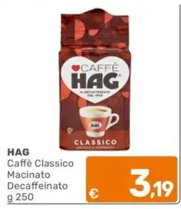 C+C Cash and Carry HAG Caffè Classico Macinato Decaffeinato offerta