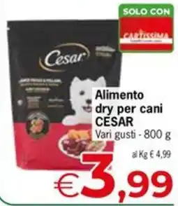 Despar Alimento dry per cani CESAR offerta