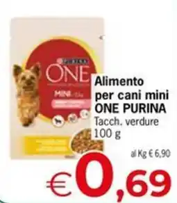 Despar Alimento per cani mini ONE PURINA offerta