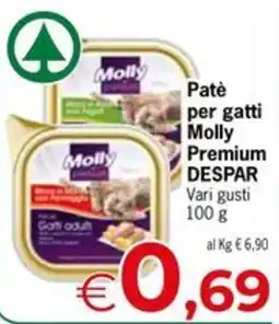 Despar Patè per gatti Molly Premium DESPAR offerta