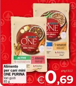 Despar Alimento per cani mini ONE PURINA offerta