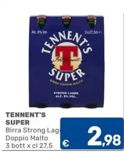 C+C Cash and Carry TENNENT'S SUPER Birra Strong Lager Doppio Malto offerta