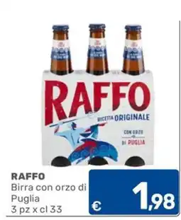 C+C Cash and Carry RAFFO Birra con orzo di Puglia offerta