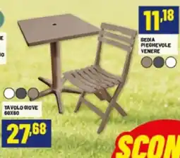 Risparmio Casa TAVOLO GIOVE 60X60 offerta