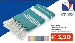 Mercatò Extra TELO MARE CASAXCASA RIGATO CON FRANGE offerta