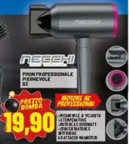 Risparmio Casa NECCHI PHON PROFESSIONALE PIEGHEVOLE S3 offerta