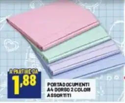Risparmio Casa PORTADOCUMENTI A4 DORSO 2 COLORI offerta