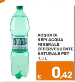 C+C Cash and Carry ACQUA NEPI ACQUA MINERALE EFFERVESCENTE NATURALE PET offerta