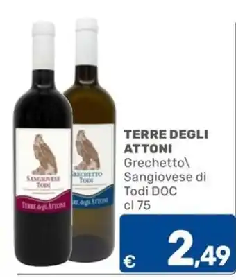 C+C Cash and Carry TERRE DEGLI ATTONI Grechetto\Sangiovese di Todi DOC offerta