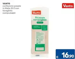 C+C Cash and Carry Vanto Bis posate con tovagliolo offerta