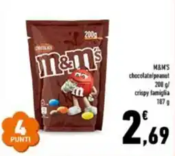 Conad Superstore M&M'S chocolate/peanut offerta