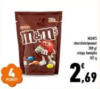 M&M'S chocolate/peanut