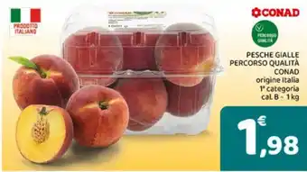 Conad Superstore Pesche gialle Percorso Qualità CONAD offerta