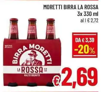 A&O Birra Moretti La Rossa offerta