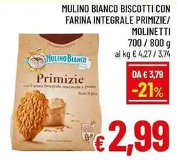 A&O Mulino Bianco Biscotti con Farina Integrale Primizie offerta