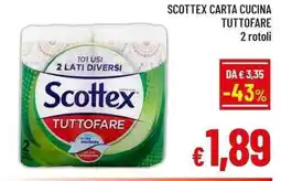 A&O Scottex carta cucina tuttofare offerta
