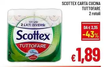 A&O Scottex carta cucina tuttofare offerta