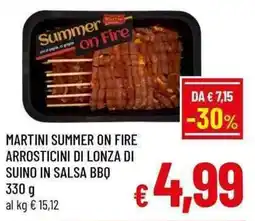 A&O Martini Summer on Fire Arrosticini di Lonza di Suino in Salsa BBQ offerta