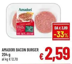 A&O Amadori Bacon Burger offerta