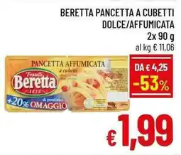 A&O Pancetta affumicata Beretta offerta